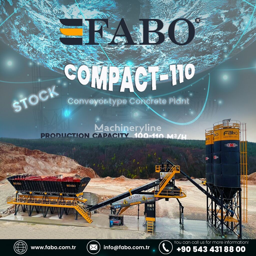 neue FABO BETONNYY ZAVOD FABOMIX COMPACT-110 | NOVYY PROEKT  Betonmischanlage
