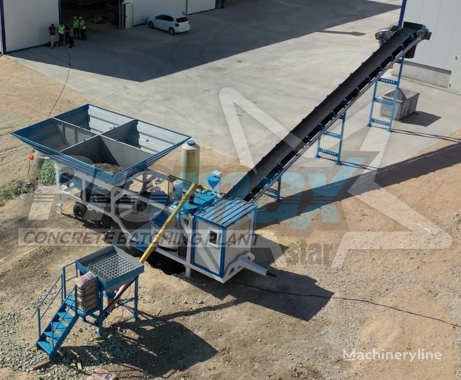 neue Promax Mobile Concrete Batching Plant M35-PLNT  Betonmischanlage