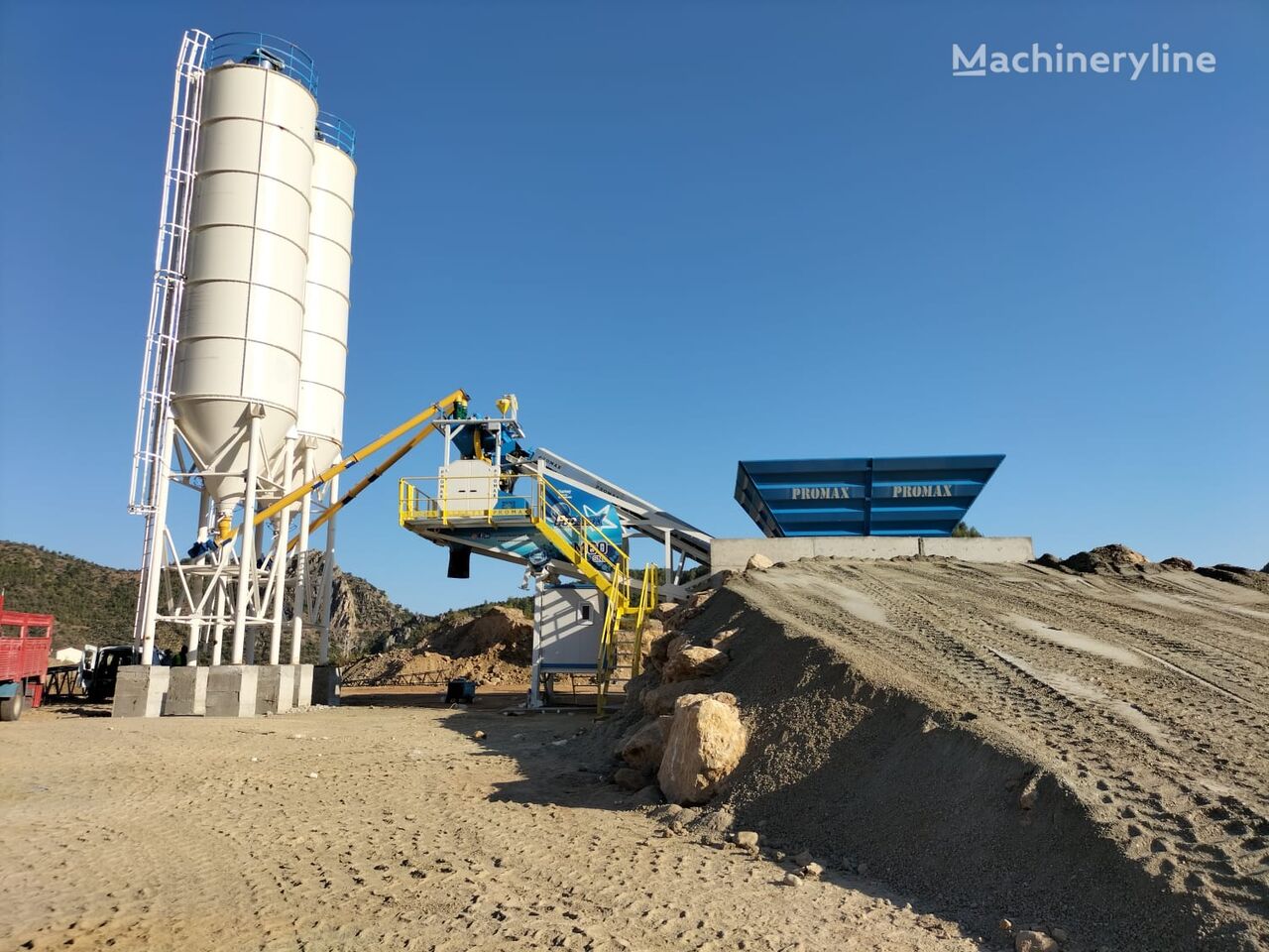 neue Promax Mobile Concrete Batching Plant M60-SNG (60m³/h) Betonmischanlage