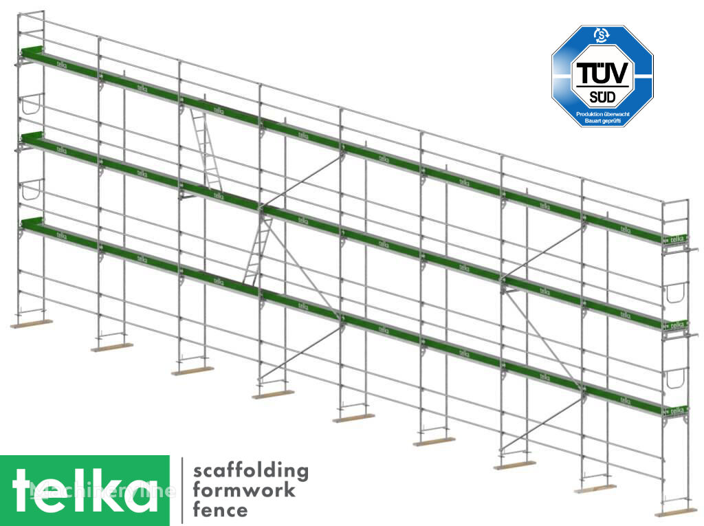 neues Telka NEU! STAHL GERÜSTBAU UNICO⁷³ SET 205 m2  STÅLSTILLADS