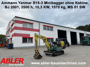 Yanmar B15-3 MS01 keine Kabine 1575 kg Minibagger